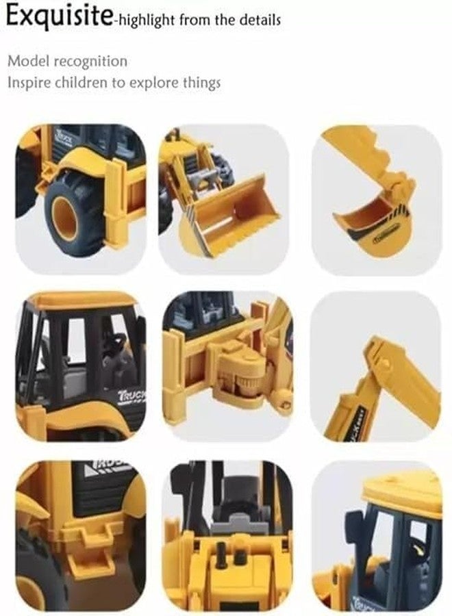 HDA GROUP Plastic Construction Realistic Engineer Vehicle Pushdozer Excavator73 - Realistic Design Vehicle Toy for Kids 3+ Years for Indoor and Outdoor Play | Safe and Durable Toy(Multicolor) - Image 2